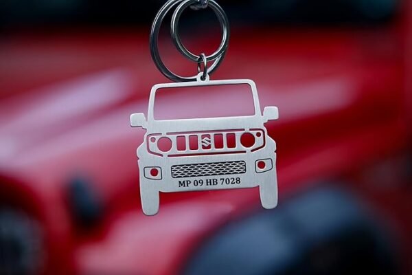 Metallic Customised Maruti Jimny Jeep Car Keychain