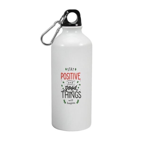 Printed Aluminium Sipper Water Bottle Motivational Quote