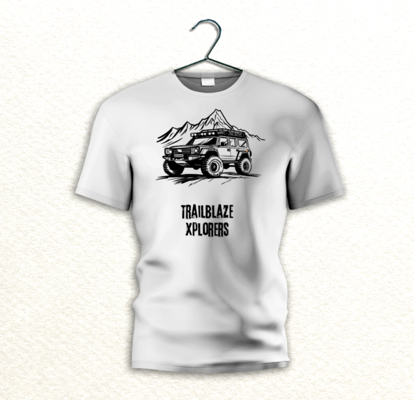 Print Round Neck Dry Fit White Polyester T-Shirt